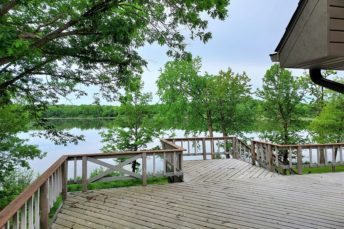 Lake House deck and view