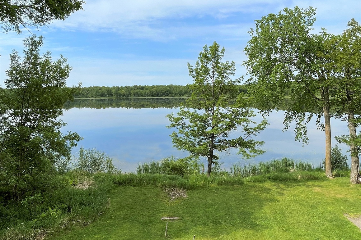 Lake view from yard