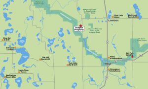 Trego, WI area map