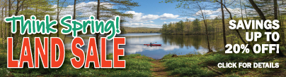 Think Spring Land Sale!