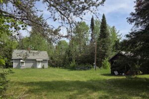 Waterfront land with cabin for sale on Somo River in Lincoln County WI