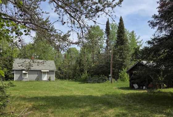 Waterfront land with cabin for sale on Somo River in Lincoln County WI